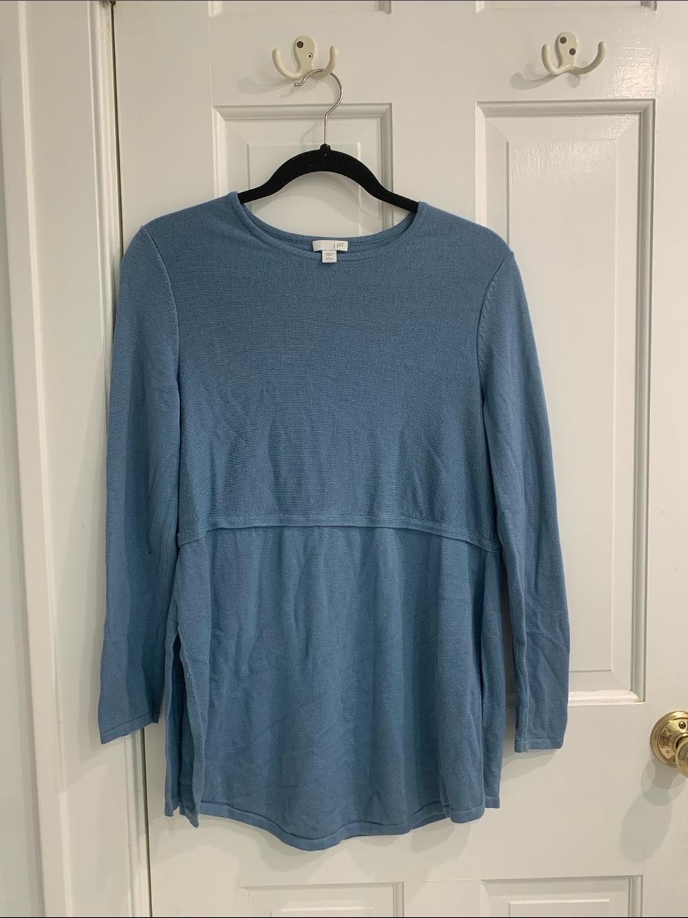 J. Jill Light Blue Layered Tunic Top